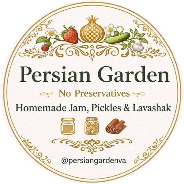 Persian Garden — No Preservatives — Homemade Jam, Pickles & Lavashak